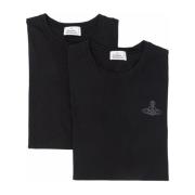 Zwart T-Shirts Twee-Pack Vivienne Westwood , Black , Heren