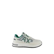 Witte Sneakers Casual Eigentijdse Stijl Armani Exchange , White , Here...