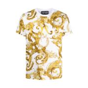 Kleurrijk Heren T-shirt Stijlvol Ontwerp Versace Jeans Couture , Multi...