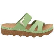 Groene damessandaal - Comfortabel nubuck Rohde , Green , Dames