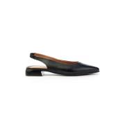 Leren Slingback T98101 Vrouwen Mjus , Black , Dames