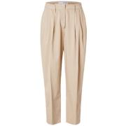 Barrel Pant Selected Femme , Beige , Dames