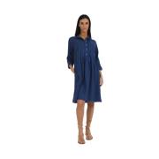 Elegante Jurk voor Vrouwen Rosso35 , Blue , Dames