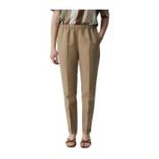 Casual Katoenen Broek Aspesi , Beige , Dames