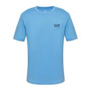 T-shirt met logo Emporio Armani EA7 , Blue , Heren