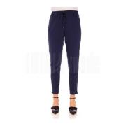 Elegante Lange Broek Max Mara , Blue , Dames