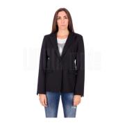 Technische Wollen Jas Pinko , Black , Dames