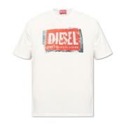 T-shirt `T-Adjust-Q6` Diesel , White , Heren