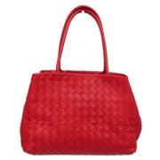 Pre-owned Leather totes Bottega Veneta Vintage , Red , Dames