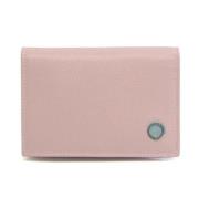 Pre-owned Leather wallets Bvlgari Vintage , Pink , Dames