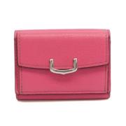 Pre-owned Leather wallets Cartier Vintage , Pink , Dames