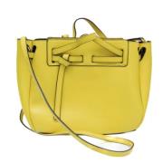 Pre-owned Leather handbags Loewe Pre-owned , Yellow , Dames