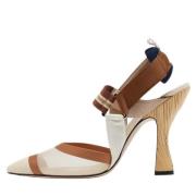 Pre-owned Canvas heels Fendi Vintage , Beige , Dames