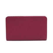 Pre-owned Leather wallets Bvlgari Vintage , Purple , Dames