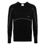 Zwarte Seamless Longsleeve T-shirt ROA , Black , Heren