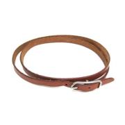 Pre-owned Leather bracelets Hermès Vintage , Brown , Unisex