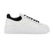 Strepen Witte Leren Sneakers Hogan , White , Heren