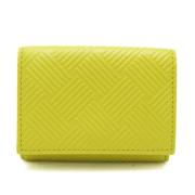 Pre-owned Leather wallets Bottega Veneta Vintage , Yellow , Dames