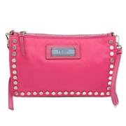 Pre-owned Leather shoulder-bags Prada Vintage , Pink , Dames