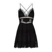 Zwarte Korte Jurk Rachel Charo Ruiz Ibiza , Black , Dames