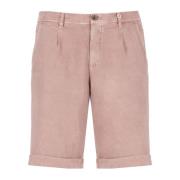 Roze Bermuda Shorts met riemlussen Myths , Pink , Heren