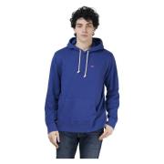 Blauwe hoodie met kangoeroezak Levi's , Blue , Heren