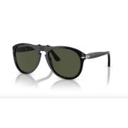 Klassieke ronde zonnebril in zwart Persol , Black , Unisex