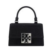 Versierde Mini Top-Handle Tas Tory Burch , Black , Dames