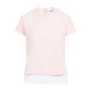 Rose Clair Tshirt Body Alaïa , Pink , Dames