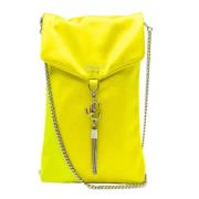 Pre-owned Satin clutches Jimmy Choo Pre-owned , Yellow , Dames