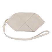 Pre-owned Leather clutches Bottega Veneta Vintage , White , Dames