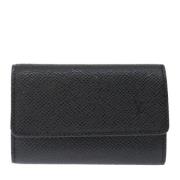 Pre-owned Leather wallets Louis Vuitton Vintage , Black , Unisex