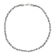 Gevlochten Ronde Ketting Emanuele Bicocchi , Gray , Dames