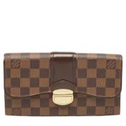 Pre-owned Canvas wallets Louis Vuitton Vintage , Brown , Dames