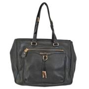 Pre-owned Leather handbags Salvatore Ferragamo Pre-owned , Black , Dam...