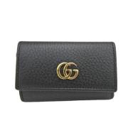 Pre-owned Leather wallets Gucci Vintage , Black , Dames