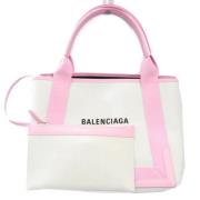 Pre-owned Canvas handbags Balenciaga Vintage , Beige , Dames