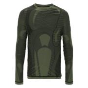 Groene Seamless Crewneck T-shirt ROA , Green , Heren