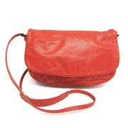 Pre-owned Leather shoulder-bags Bottega Veneta Vintage , Orange , Dame...