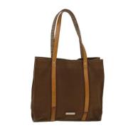 Pre-owned Leather totes Burberry Vintage , Brown , Dames