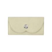 Leather wallets Burberry , Beige , Dames