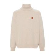 Boke Flower Beige Sweater Kenzo , Beige , Heren