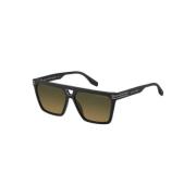 Mat Zwart Groen Getinte Bruine Zonnebril Marc Jacobs , Black , Unisex