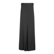 Elegant Box Pleat Skirt Victoria Beckham , Black , Dames