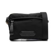 Mini Messenger in Zwart Nylon Tom Ford , Black , Heren