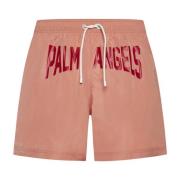Zee Logo Zwemshorts Palm Angels , Pink , Heren