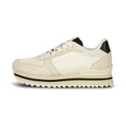 Ronja Plateau Sneaker met Color-Blocked Details Woden , White , Dames