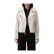 Sneeuwwit Leren Jas Vrouwen Blauer , White , Dames