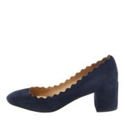 Pre-owned Suede heels Chloé Pre-owned , Blue , Dames