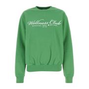 Stijlvol Groen Katoenen Sweatshirt Sporty & Rich , Green , Dames